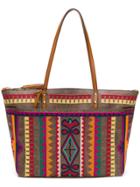 Etro Embroidered Tote Bag - Brown