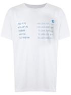 Osklen Pet Earth Oceans Print T-shirt - White