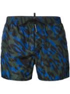 Dsquared2 - Camouflage Print Swim Shorts - Men - Polyamide - 52, Blue, Polyamide