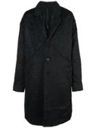 Barbara I Gongini Oversized Buttoned-up Coat - Black