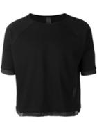 Odeur - Cropped T-shirt - Unisex - Cotton - M, Black, Cotton