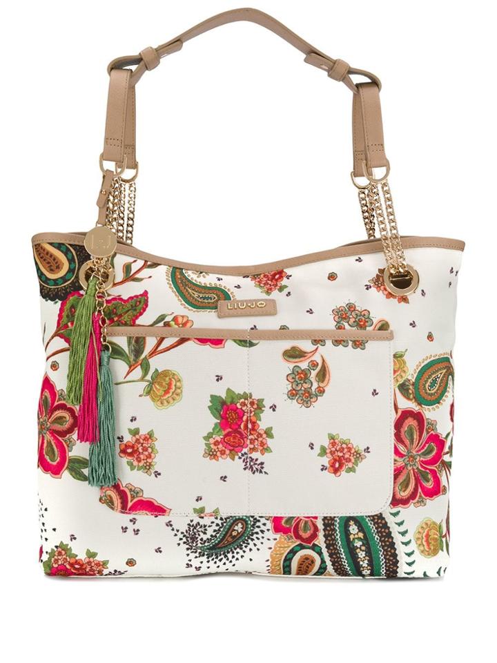 Liu Jo Floral Paisley Print Tote - Neutrals