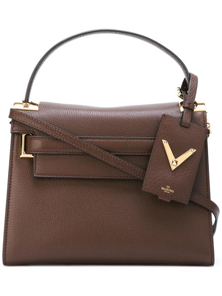 Valentino 'my Rockstud' Tote, Women's, Brown