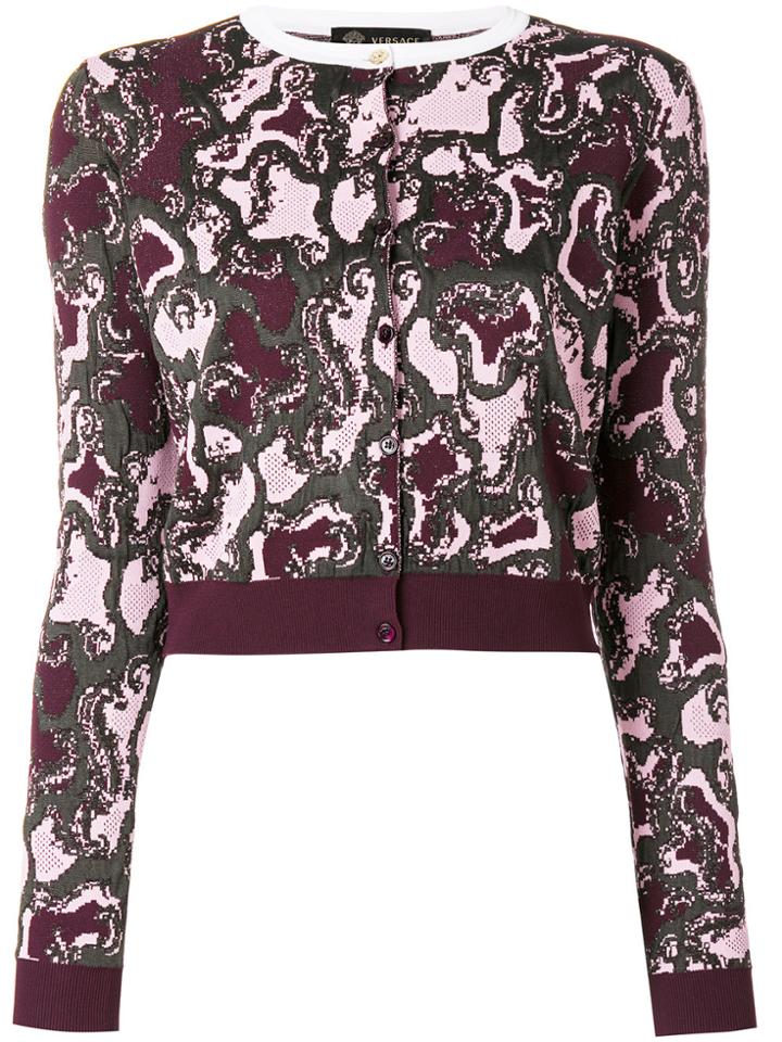 Versace The Wild Side Jacquard Cardigan - Multicolour