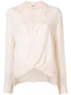 L'agence Twisted Shirt - Nude & Neutrals