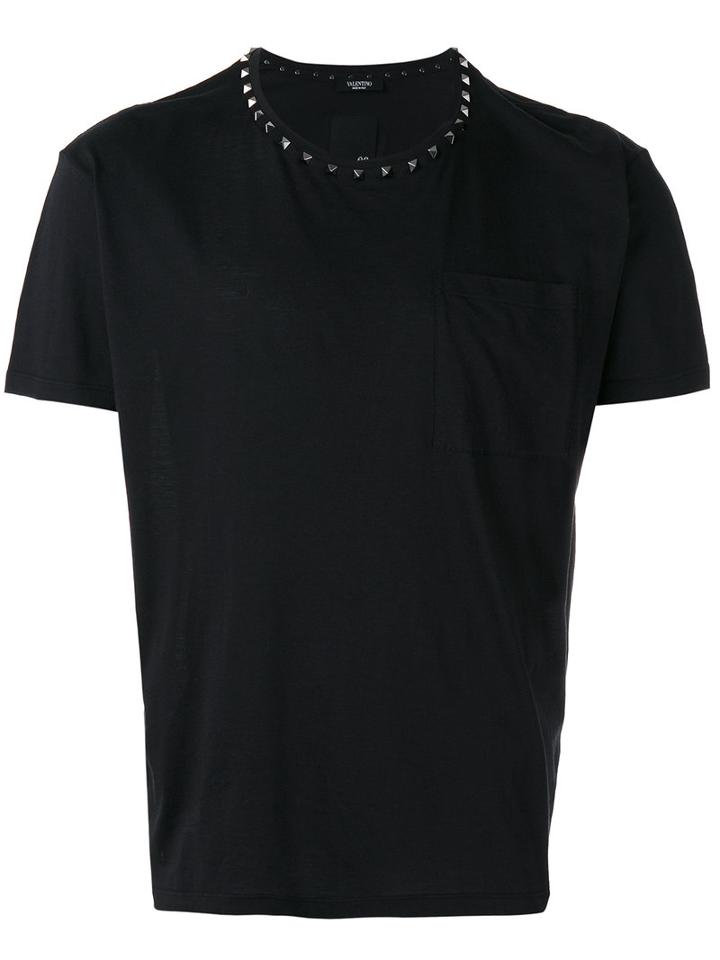 Valentino Rockstud T-shirt, Men's, Size: Medium, Black, Cotton