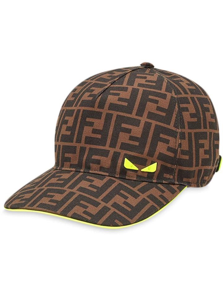 Fendi Ff Bag Bugs Cap - Brown