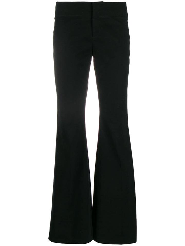 Gucci Vintage 2000's Back Lace-up Flared Trousers - Black