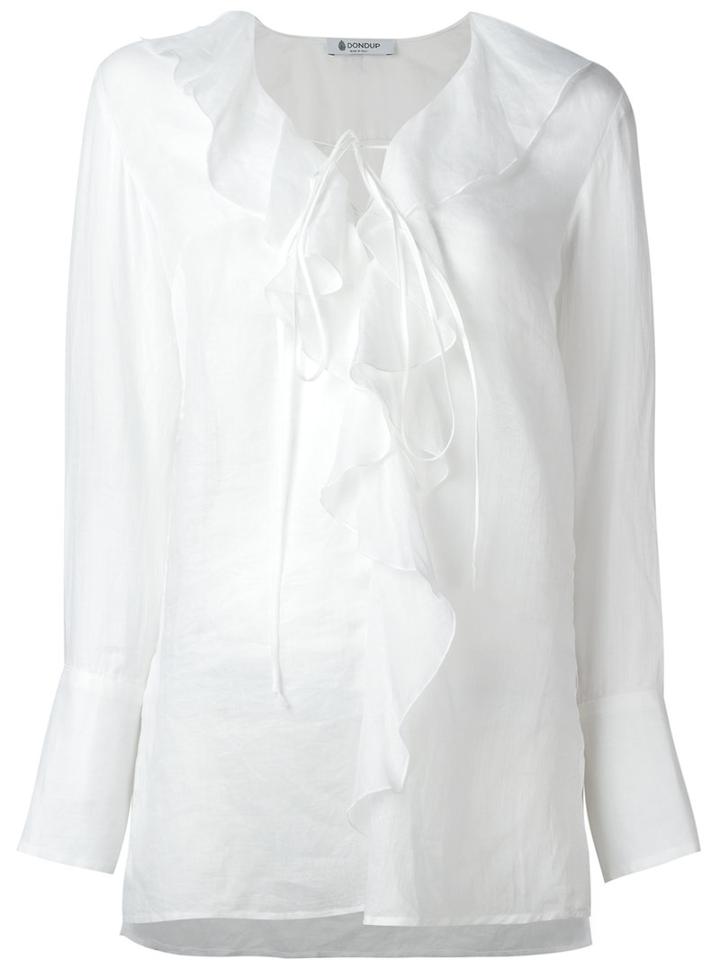 Dondup Bisa Blouse, Women's, Size: 44, White, Ramie