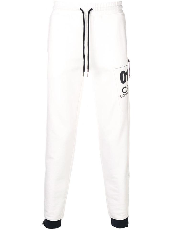 Cp Company Logo Sweatpants - White