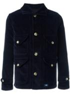 Bleu De Paname Buttoned Jacket, Men's, Size: Small, Blue, Cotton