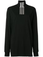Y-3 Tri-stripe Print Turtleneck Sweatshirt - Black