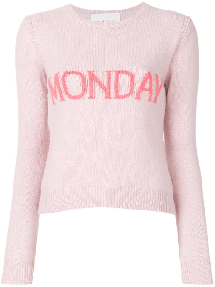 Alberta Ferretti Monday Sweater - Pink & Purple