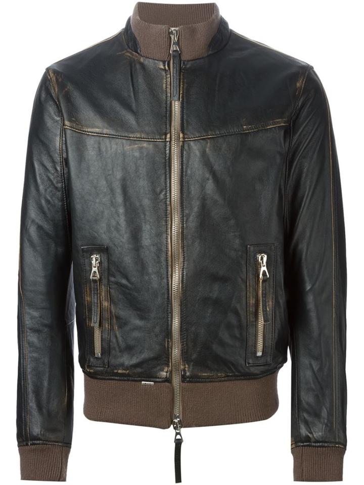 Sword Leather Zip Jacket