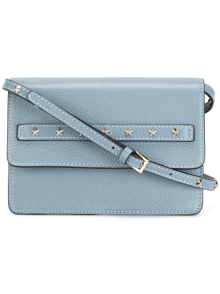 Red Valentino Studded Cross Body Bag, Women's, Blue, Bos Taurus