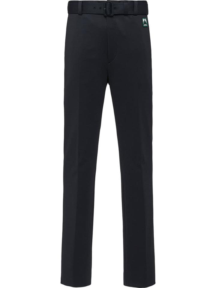 Prada Technical Jersey Trousers - Black