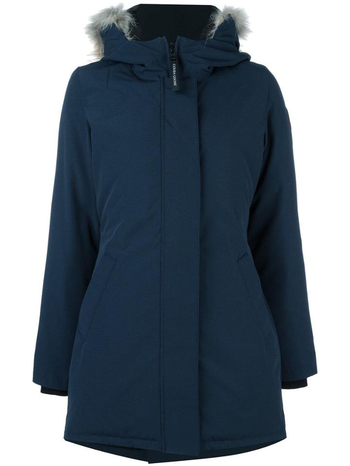 Canada Goose Zipped Parka Coat - Blue