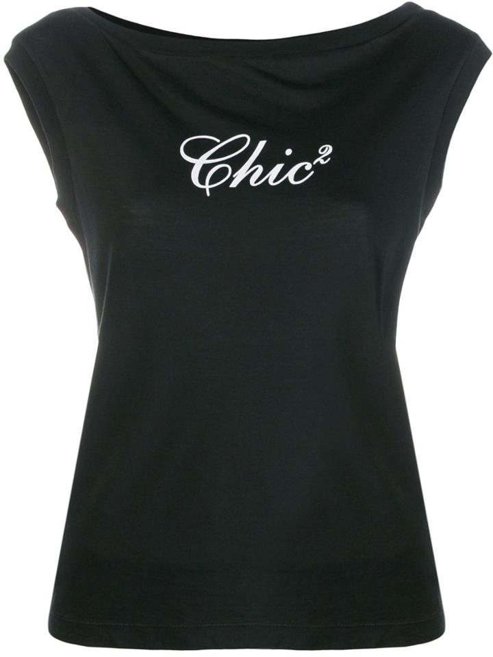 Dsquared2 Chic Print T-shirt - Black
