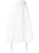 Steven Tai Belted Midi Skirt - White
