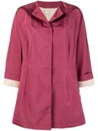 Prada Vintage Oversized Collarless Coat - Pink & Purple