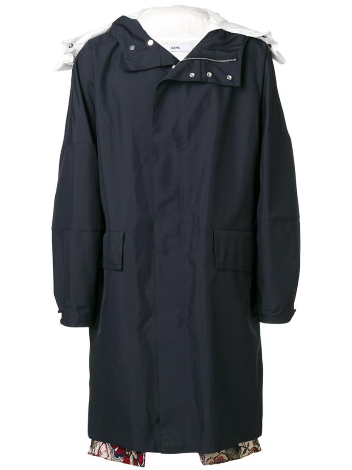 Oamc Single Breasted Coat - Blue