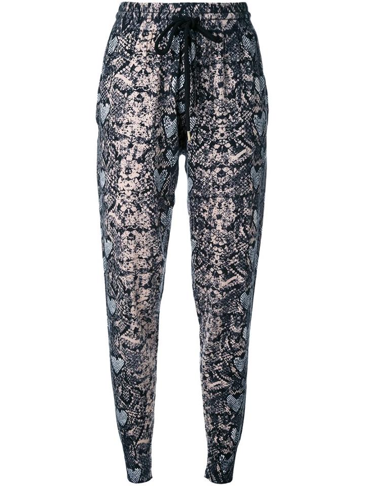 Markus Lupfer Snakeskin Print Track Pants