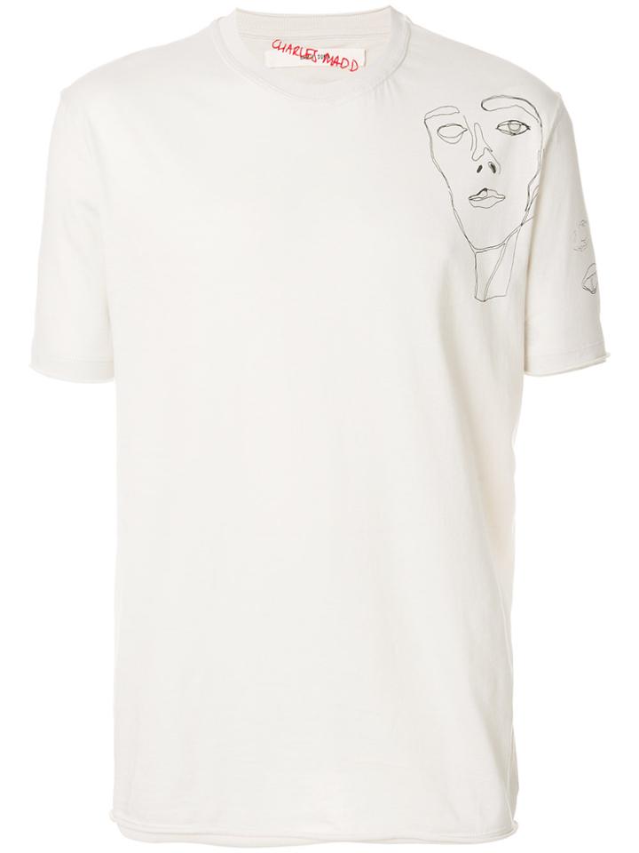 Damir Doma Head Graphic T-shirt - Nude & Neutrals