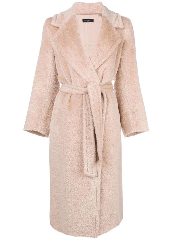 Antonelli Belted Robe Coat - Pink
