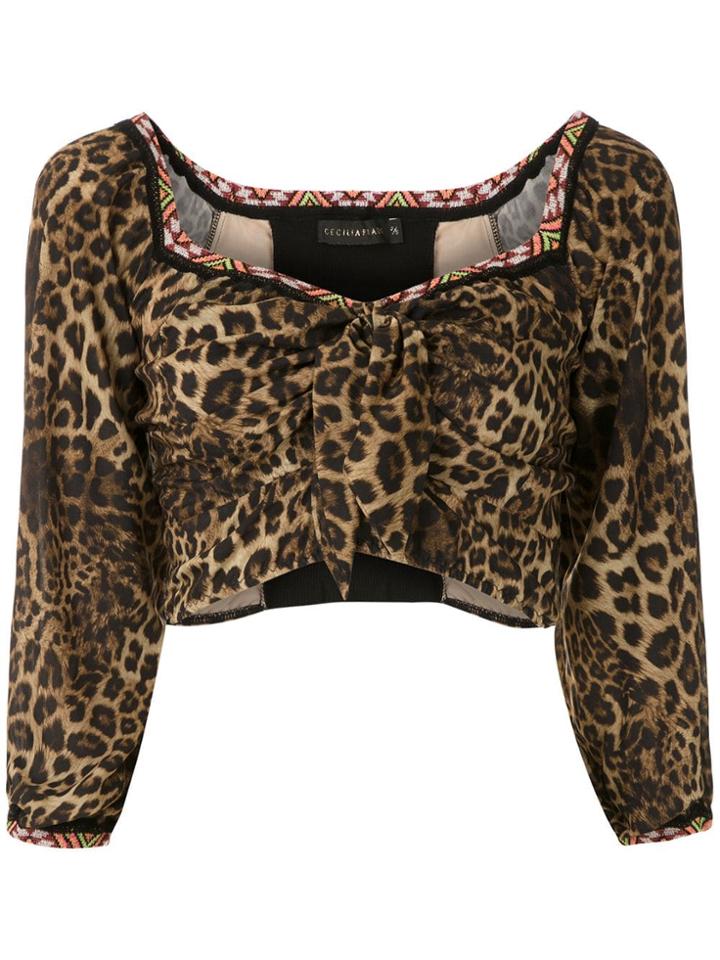 Cecilia Prado Animal Print Cropped Top - Multicolour