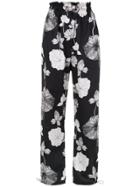 Sissa Floral Lotus Palazzo Pants - Blue
