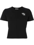 Tim Coppens Mushroom Print Boxy T-shirt, Women's, Size: M, Black, Cotton/polyamide