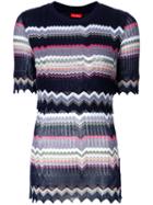 Coohem - Ribbed Knit Top - Women - Cotton - 36, Blue, Cotton