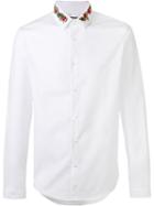 Gucci Floral Collar Duke Shirt, Men's, Size: 41, White, Cotton