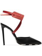 Off-white Black Zip Tie 110 Leather Pumps