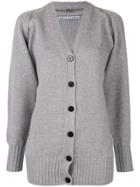 Alexander Wang Splittable Zip Shoulder Cardigan - Grey