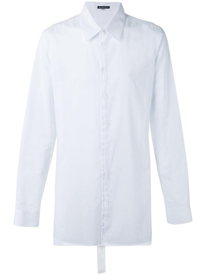 Ann Demeulemeester Classic Shirt, Men's, Size: Large, White, Cotton