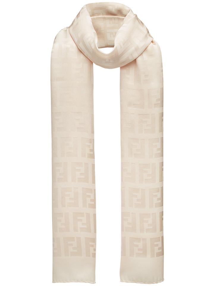 Fendi Ff Logo Print Stole - Nude & Neutrals