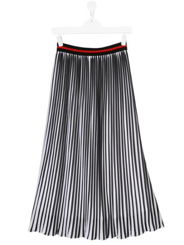 Loredana Striped Skirt - Black