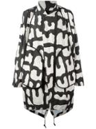 Abasi Rosborough - 'shoji' Print Raincoat - Men - Cotton - M, Green, Cotton