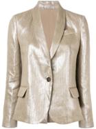 Brunello Cucinelli Classic Slim-fit Blazer - Gold