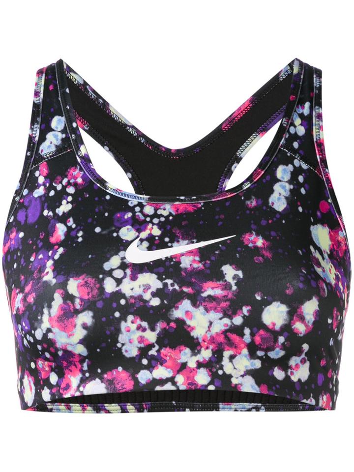 Nike - Logo Print Cropped Top - Women - Polyester/spandex/elastane - M, Polyester/spandex/elastane