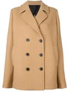 Msgm Classic Peacoat, Women's, Size: 42, Nude/neutrals, Cotton/polyamide/viscose/virgin Wool