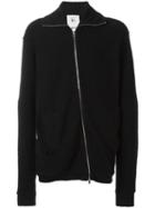 Lost & Found Rooms Off-centre Zip Jacket, Men's, Size: M, Black, Cotton/spandex/elastane