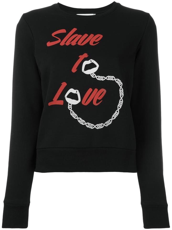 Yazbukey 'slave To Love' Sweatshirt, Women's, Size: Large, Black, Cotton/polyester
