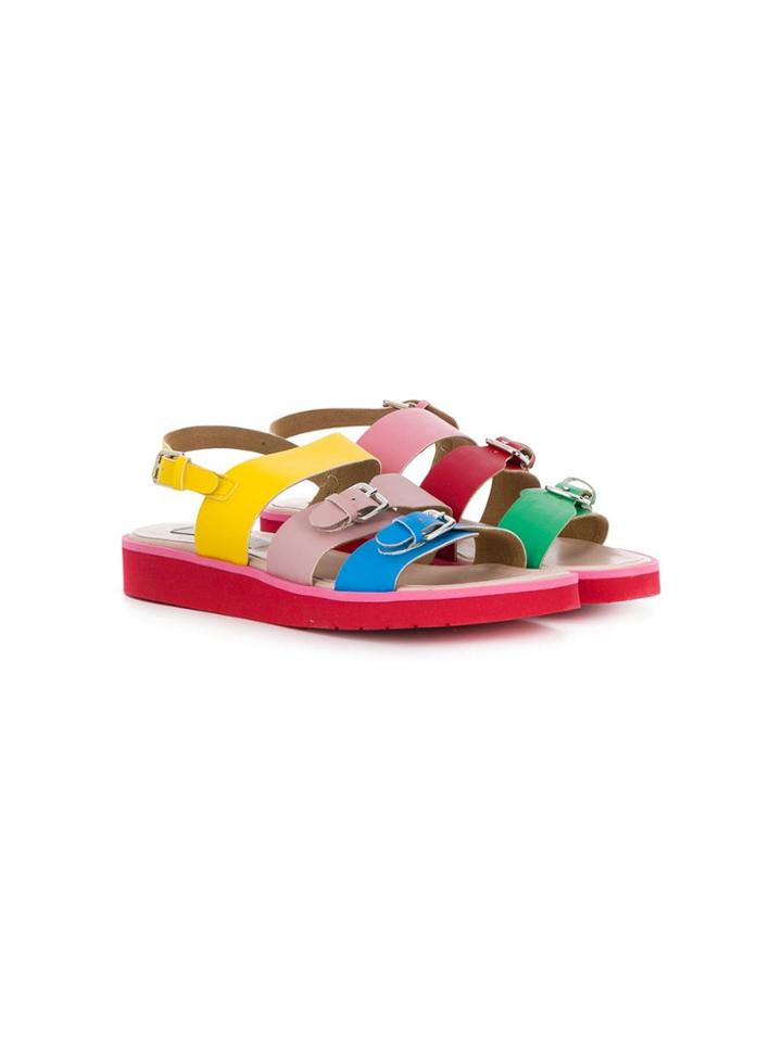 Stella Mccartney Kids Teen Strappy Buckled Sandals - Pink