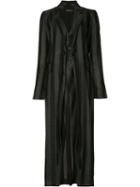 Ann Demeulemeester Crawford Coat, Women's, Size: 40, Black, Linen/flax/polyester