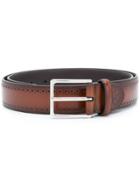 Canali Classic Buckled Belt - Brown