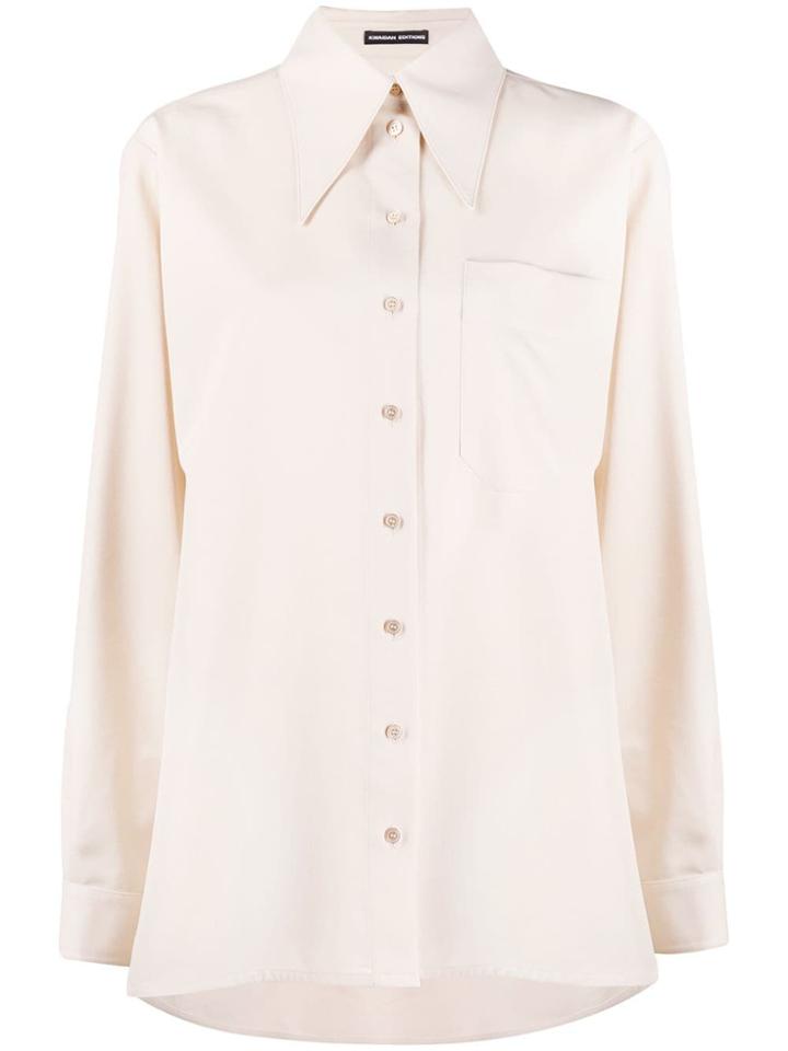 Kwaidan Editions Oversized Collar Shirt - Neutrals