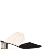 Proenza Schouler Two-tone 40mm Mules - Black