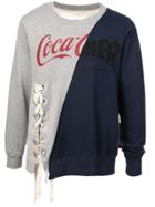 Maison Mihara Yasuhiro Mesh Branded Sweater - Grey